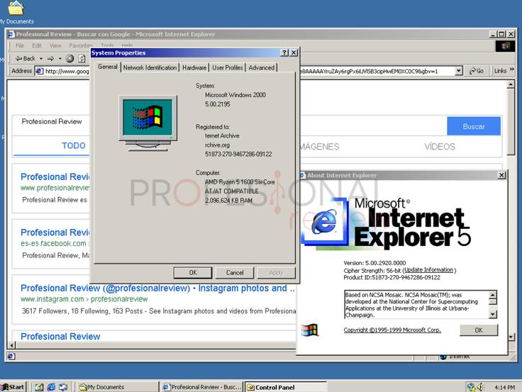 Windows 2000 interfaz