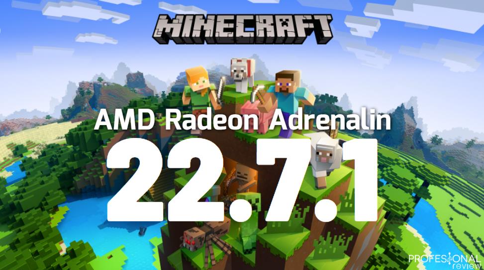 AMD Radeon Software Adrenalin 22.7.1 Minecraft