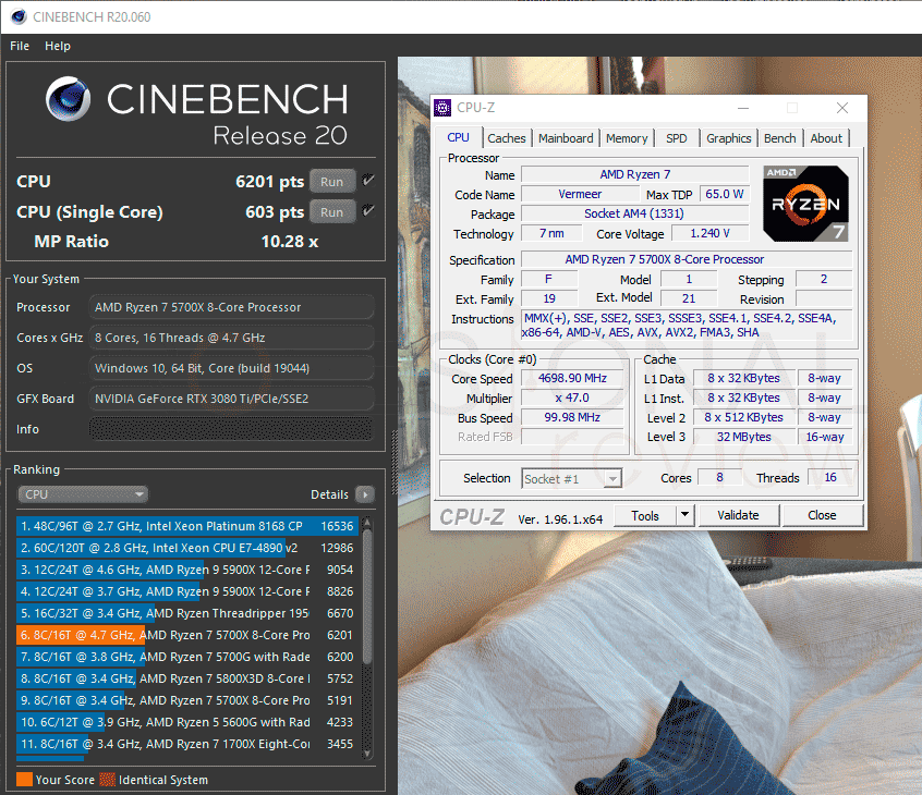 AMD Ryzen 7 5700X Overclocking