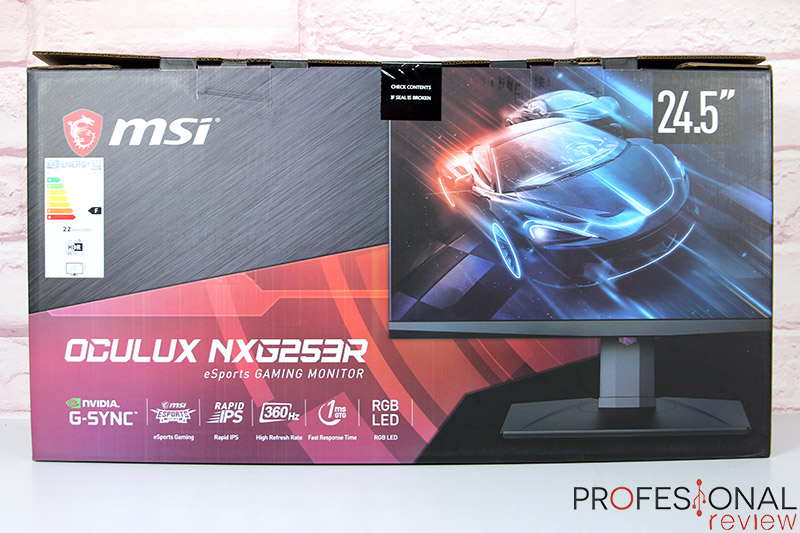 MSI Oculus NXG253R 24.5 LED IPS FullHD 360Hz G-Sync