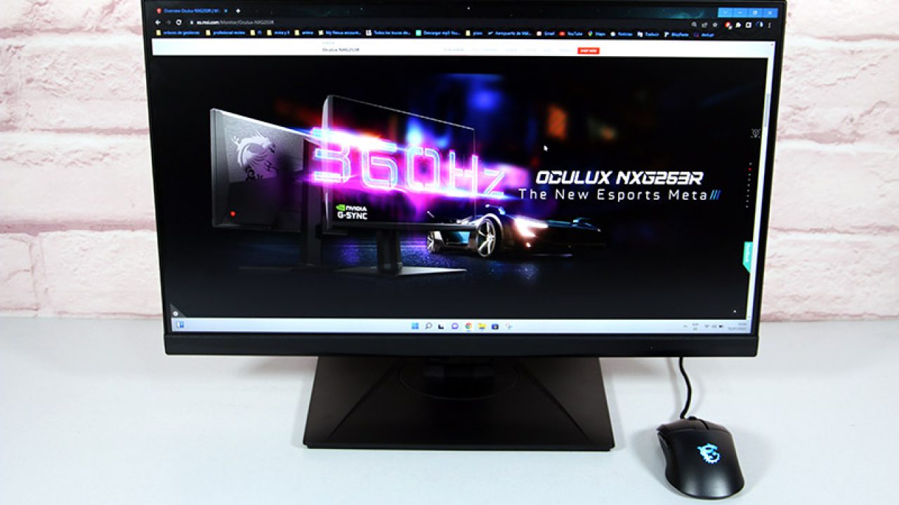 MSI Monitor Gaming Oculux NXG253R 24.5´´ FHD IPS LCD 360Hz Azul