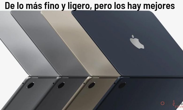 MacBook Air M2 peso y ligero