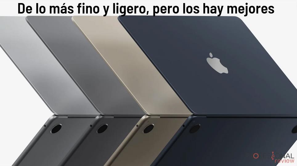 MacBook Air M2 peso y ligero