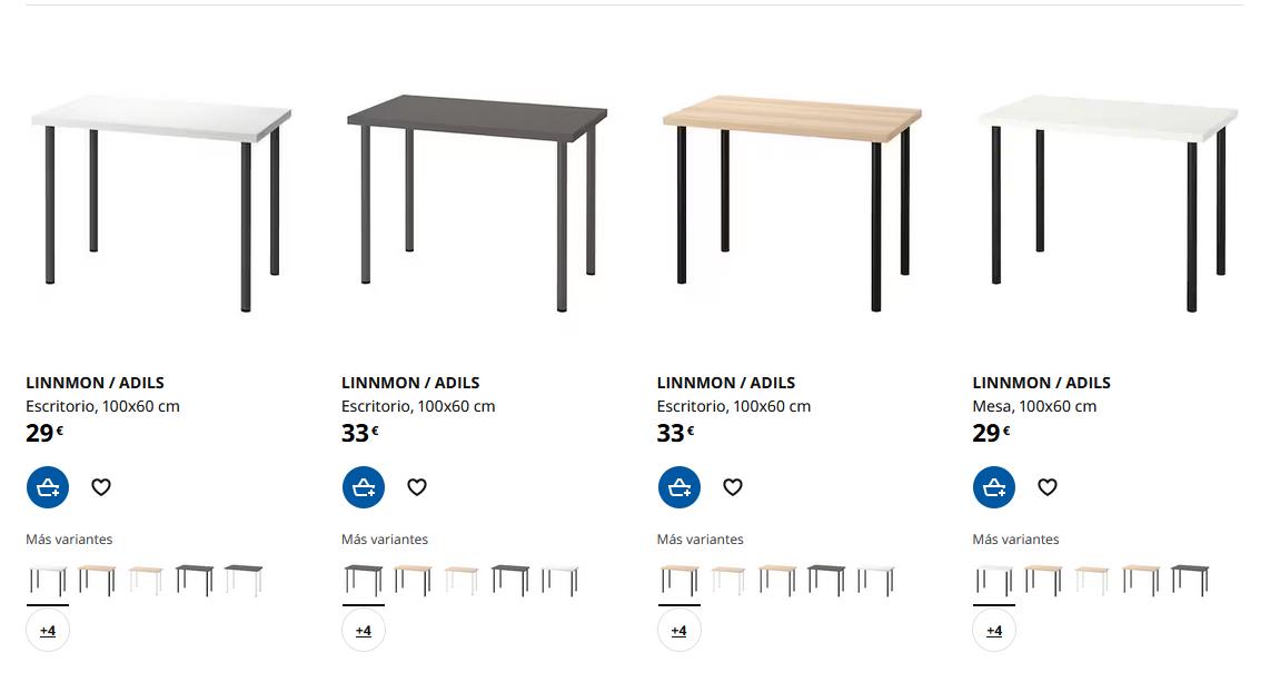 LINNMON / ADILS Mesa, blanco, 100x60 cm - IKEA