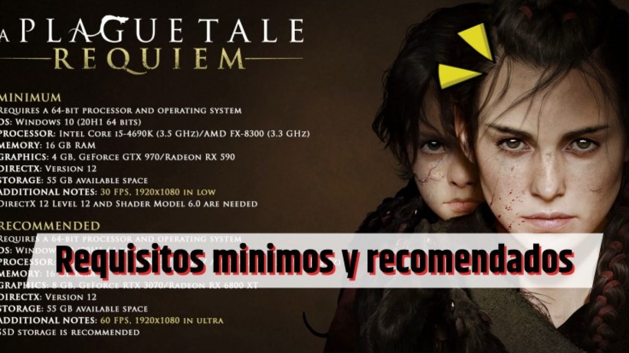 A Plague Tale: Requiem - Requisitos mínimos y recomendados para PC