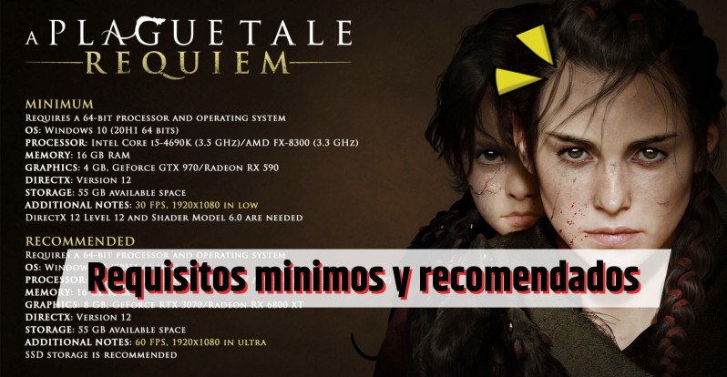 A Plague Tale Requiem: Requisitos mínimos y recomendados en PC - Millenium