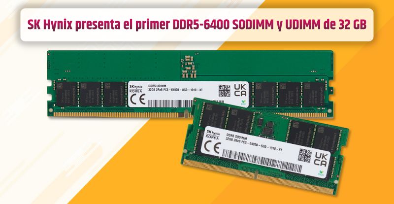 SK Hynix presenta el primer DDR5-6400 SODIMM