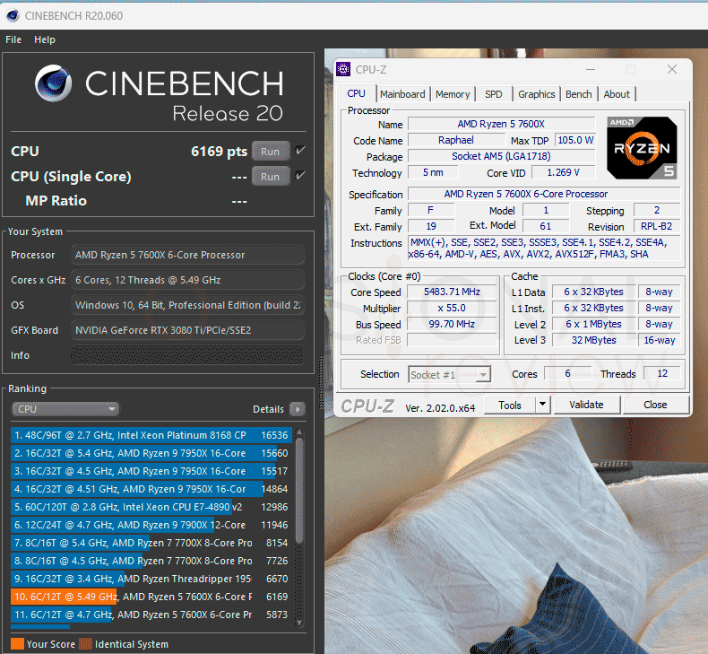 AMD Ryzen 5 7600X Overclocking