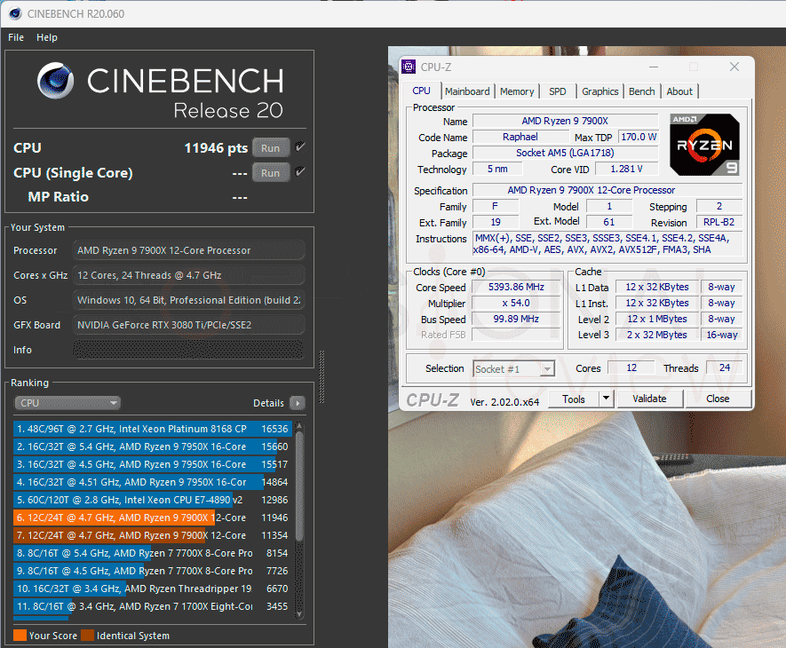 AMD Ryzen 9 7900X Overclocking