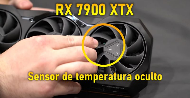 RX 7900 XTX con sensor de temperatura ambiente