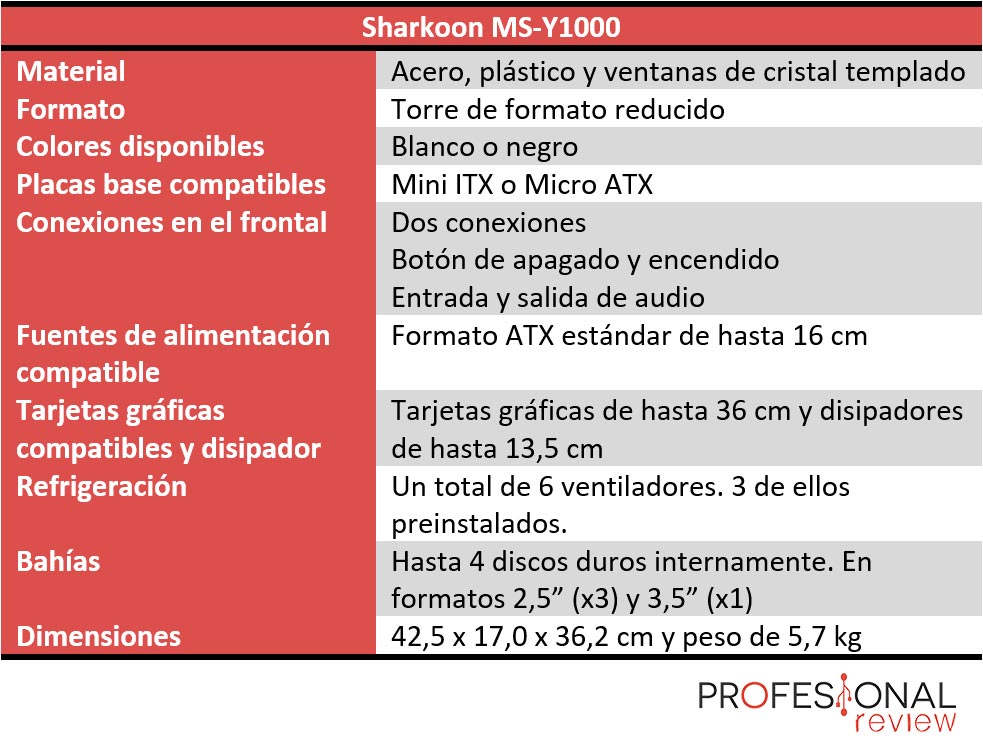 Sharkoon MS-Y1000 caracteristicas