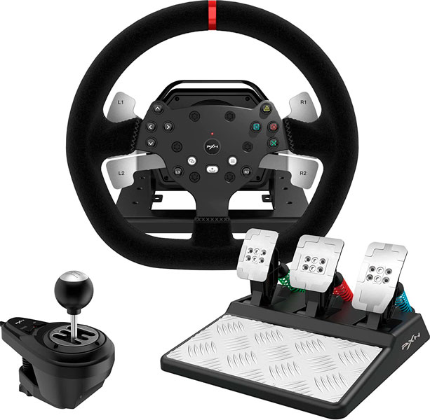 Logitech G29 Driving Force Volante de Carreras y Pedales, Force Feedback,  Aluminio Anodizado, Palancas de cambio, Enchufe EU, PS5, PS4, PC, Mac,  Compatible con F1 23 & Gran Turismo 7, Negro 