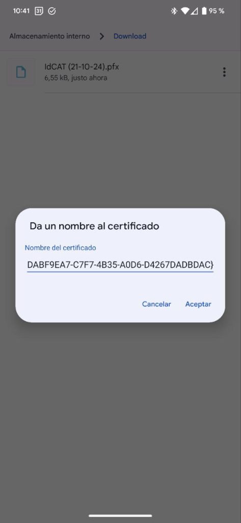 Cómo instalar un certificado digital en el móvil paso a paso