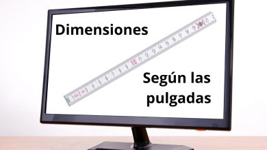 dimensiones del monitor según las pulgadas