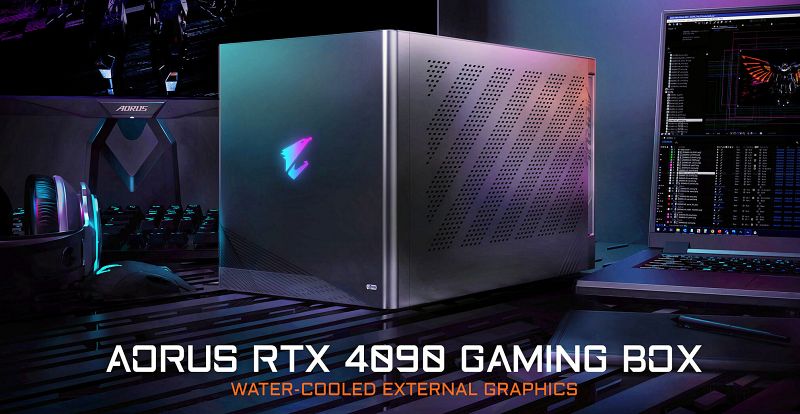AORUS RTX 4090 Gaming Box, GPU externa que pesa 5Kg