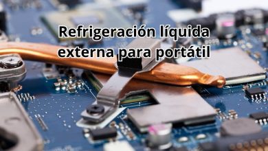 refrigeración líquida externa para portátiles