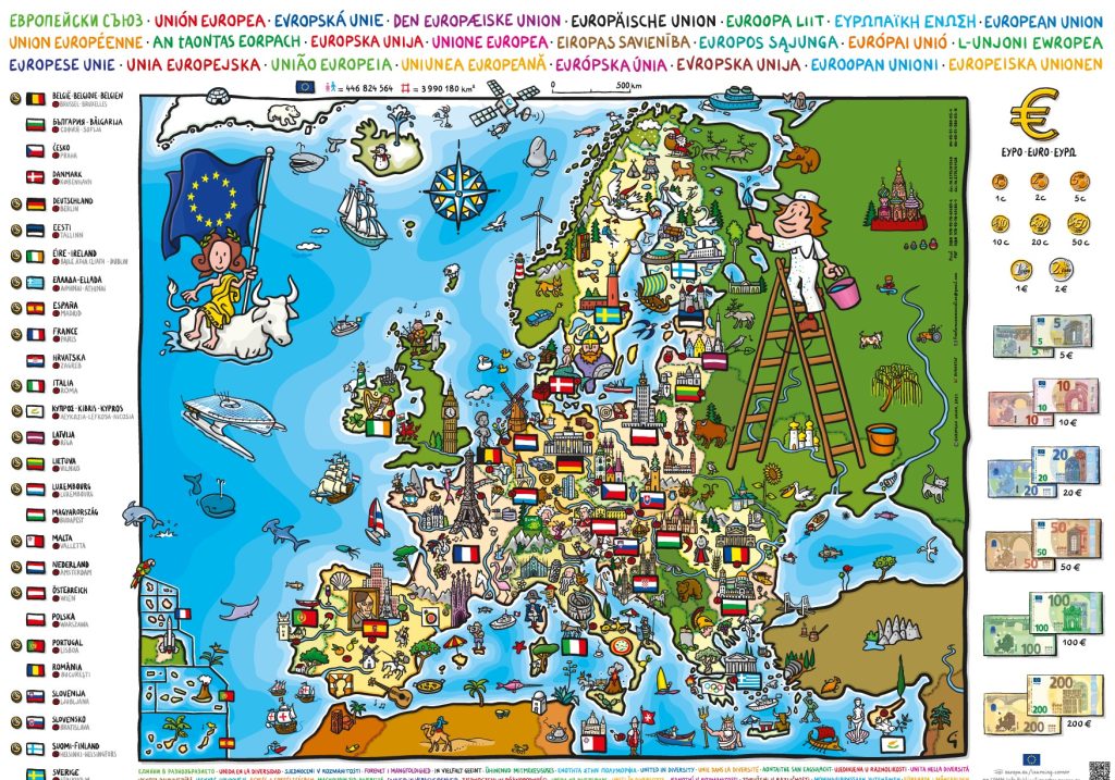mapas gratuitos de la Unión Europea