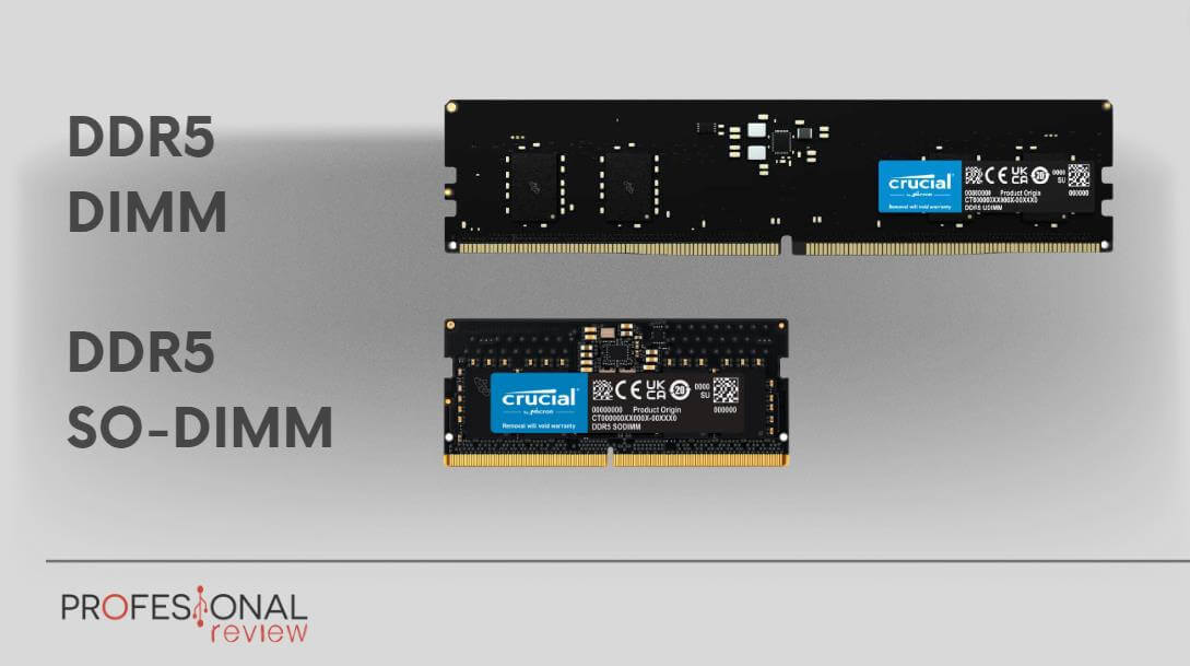 Memoria RAM DDR5 DIMM vs SO-DIMM