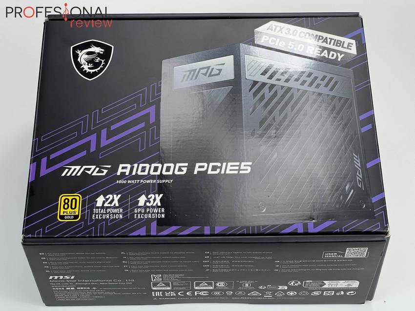 MSI MPG A1000G PCIE5 Bloc d'alimentation 1000W - Zoma