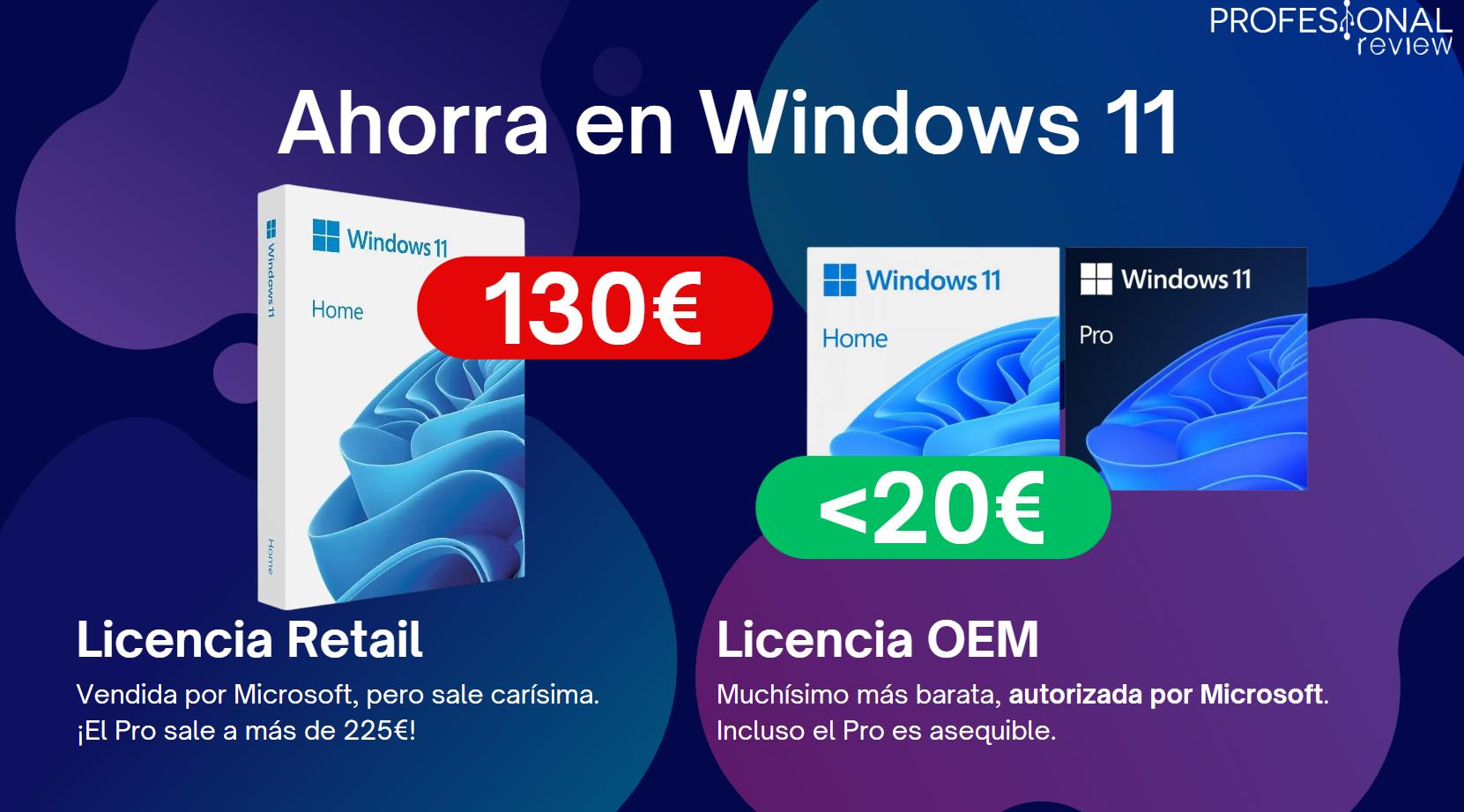 Ahorrar en licencias Windows baratas