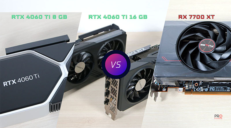 AMD RX 7700 XT vs NVIDIA RTX 4060 Ti 8 y 16 GB: la comparativa gaming total