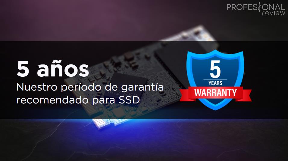 5 años de garantía SSD