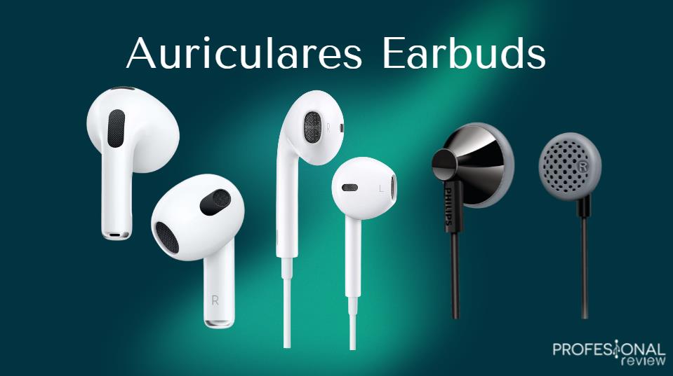 Tipos de auriculares earbuds