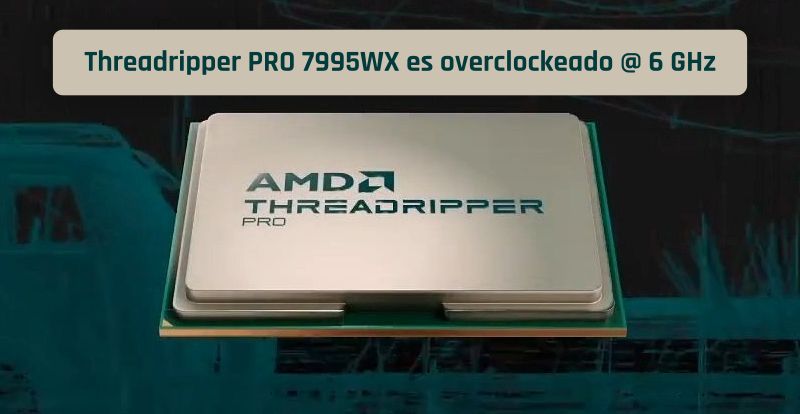 AMD Threadripper PRO 7995WX @ 6 GHz logra el record de 201K en Cinebench