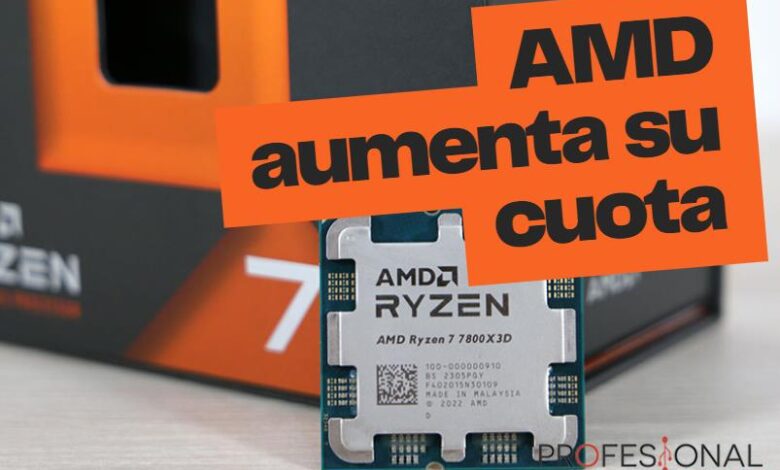 AMD cuota de mercado CPU