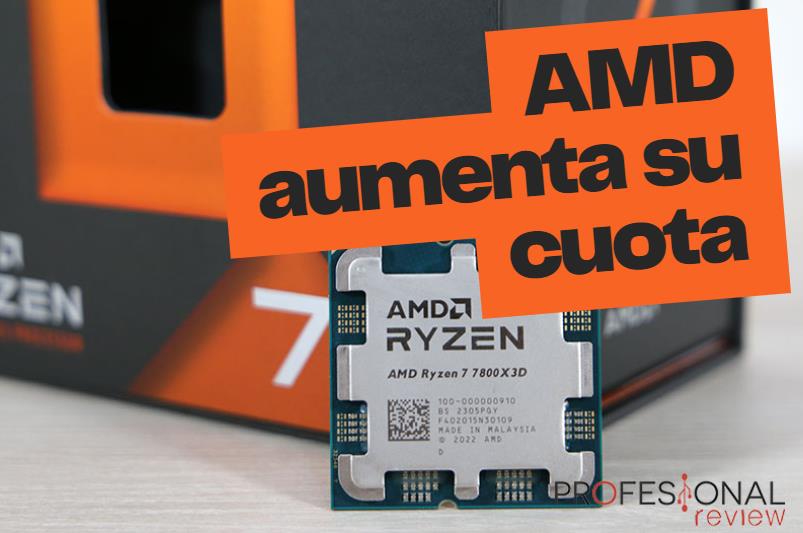 AMD amplía su cuota de mercado en CPU gracias a Ryzen y EPYC