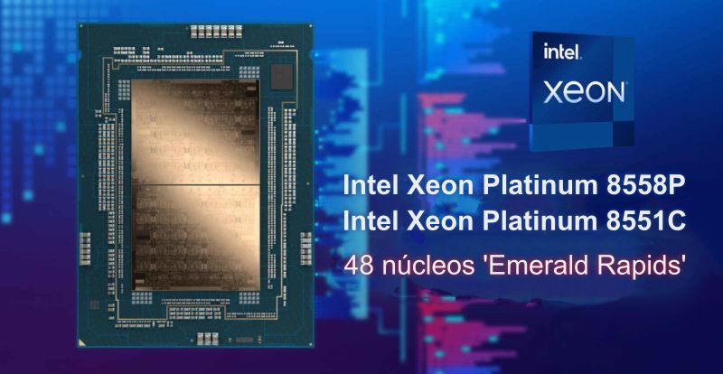 Intel Xeon Platinum 8558P & 8551C de 48 núcleos son detectados en Geekbench