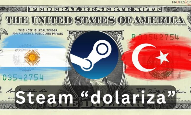 Steam dolariza Argentina y Turquía