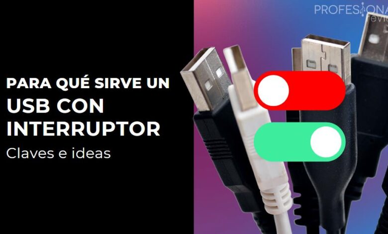 USB con interruptor