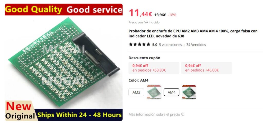 Tester socket AM4: un concepto curioso para saber si funciona