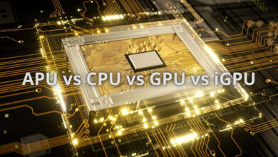 APU vs CPU vs GPU vs iGPU