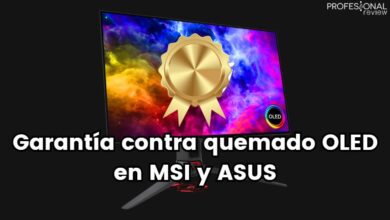 Garantía OLED MSI y ASUS