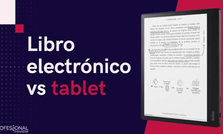 Libro electrónico vs tablet