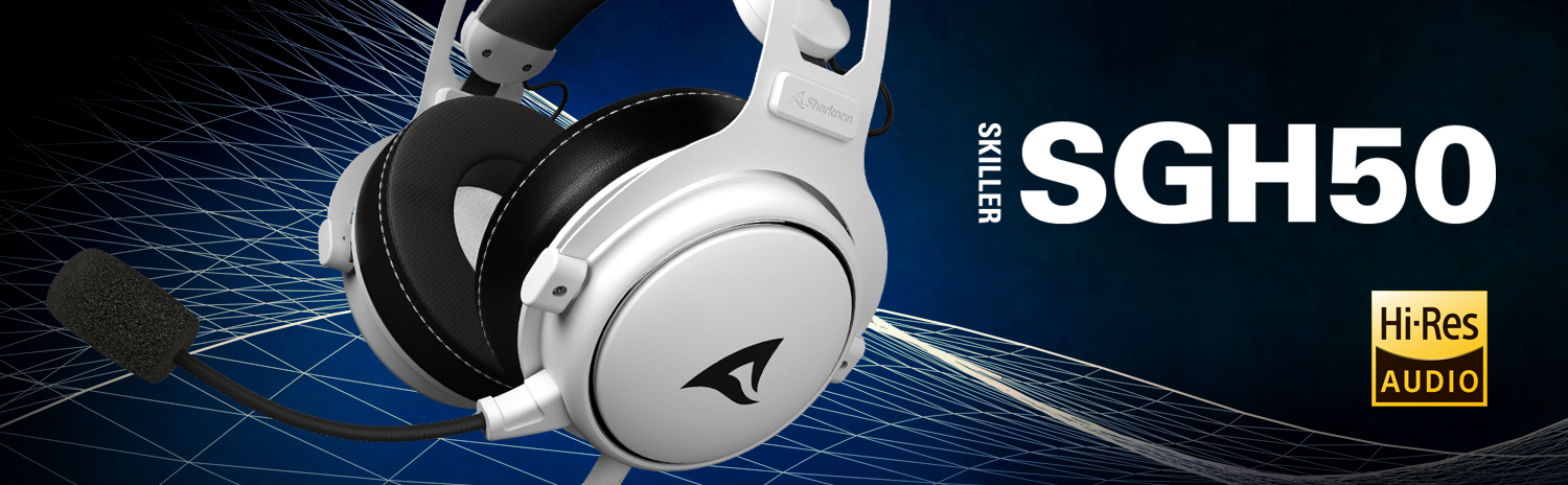 Sharkoon SKILLER SGH50 White: los nuevos auriculares de la marca