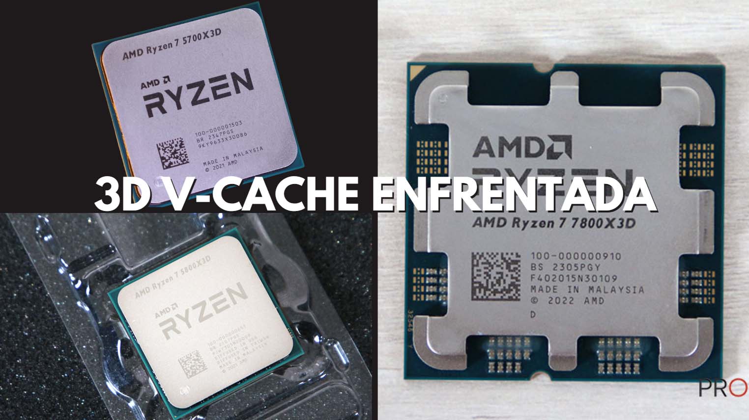 Ryzen 7 5700X3D vs 5800X3D vs 7800X3D comparativa AMD