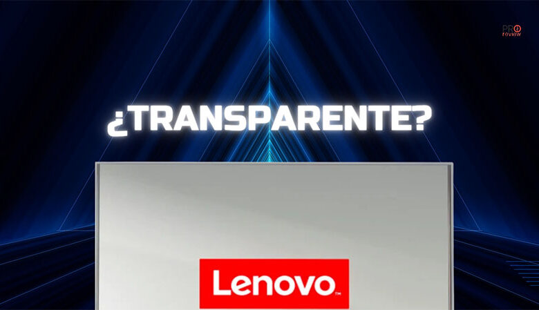 lenovo portátil pantalla transparente