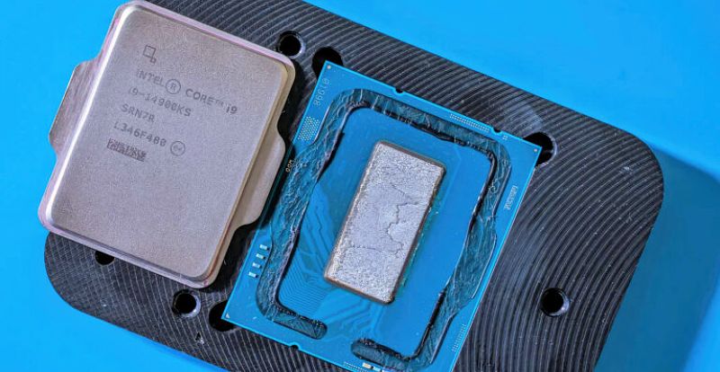 Intel Core i9-14900KS con delid reduce su temperatura 10°C y alcanza los 409W