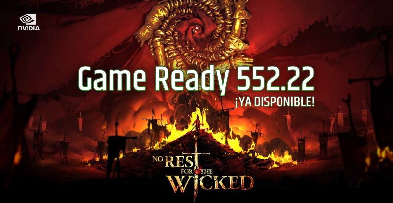 Nvidia Game Ready 552.22 está disponible con soporte Manor Lords y No Rest for the Wicked