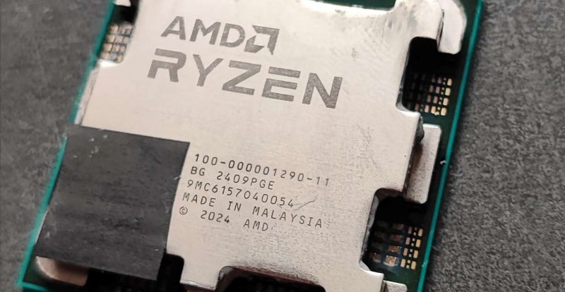 Ryzen «Zen 5»: Imagen de un CPU Granite Ridge como muestra de ingeniería