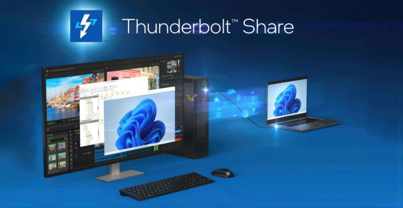 Thunderbolt Share permite compartir datos, perifericos y pantalla entre PCs