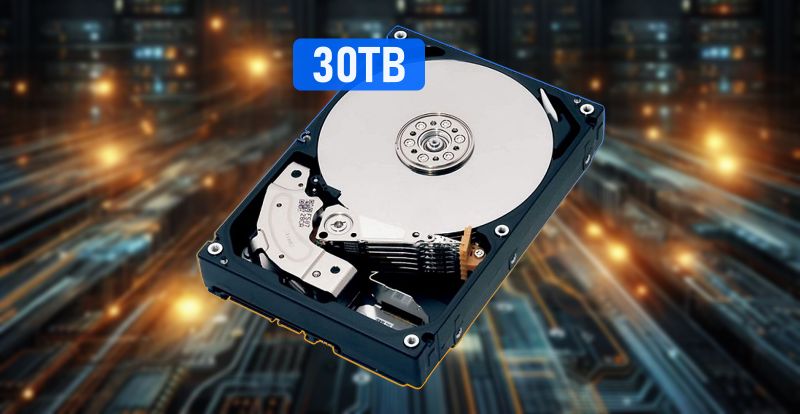 Toshiba presenta sus primeros discos duros de 30 TB HAMR y MAMR