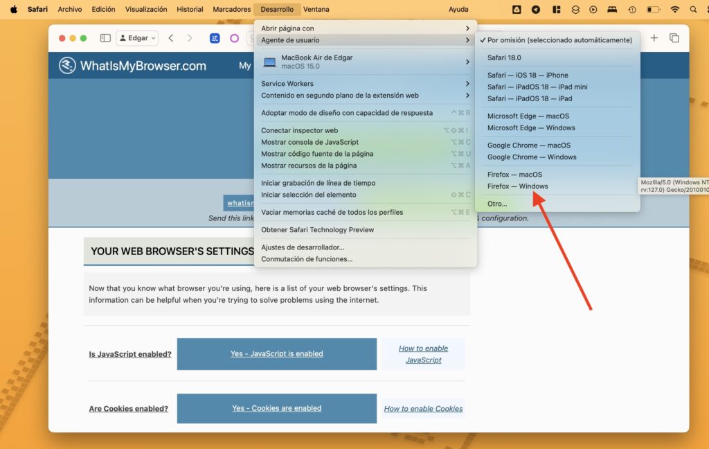 Qué es y cómo cambiar el user-agent del navegador Qué es y cómo cambiar el user-agent del navegador