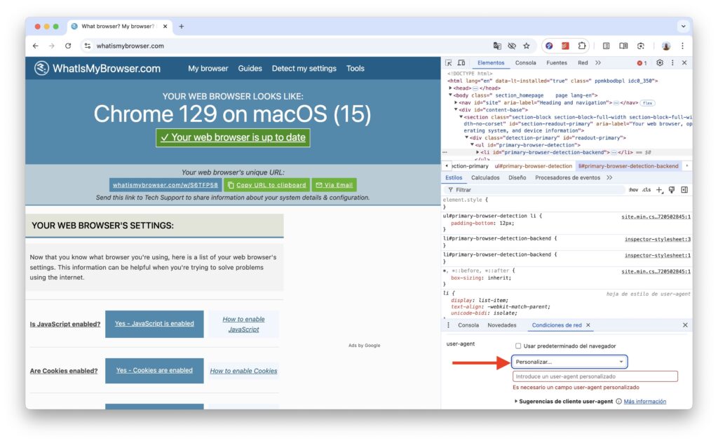 Qué es y cómo cambiar el user-agent del navegador Qué es y cómo cambiar el user-agent del navegador