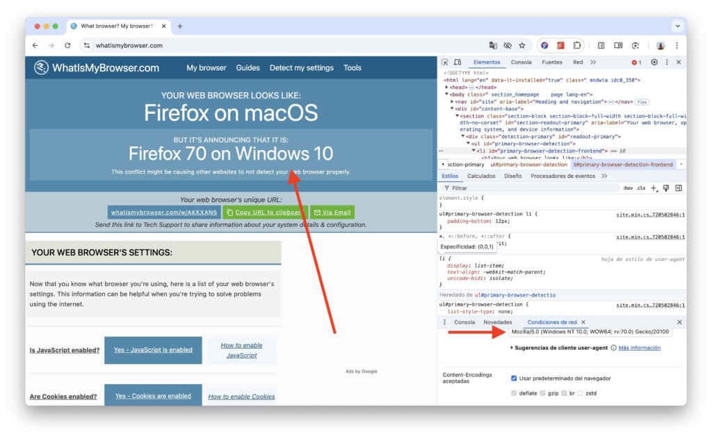 Qué es y cómo cambiar el user-agent del navegador Qué es y cómo cambiar el user-agent del navegador
