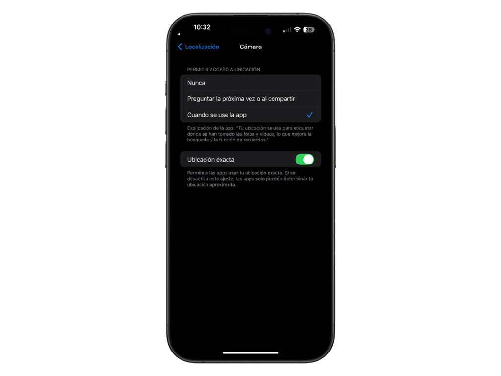 Organizar las fotos en el iPhone por ubicación