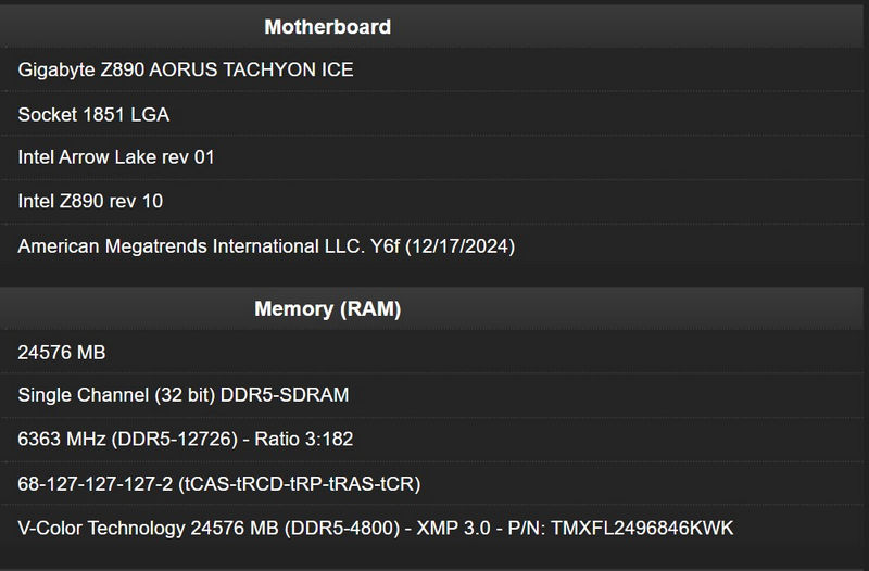 Z890 Tachyon ICE Z890 Tachyon ICE